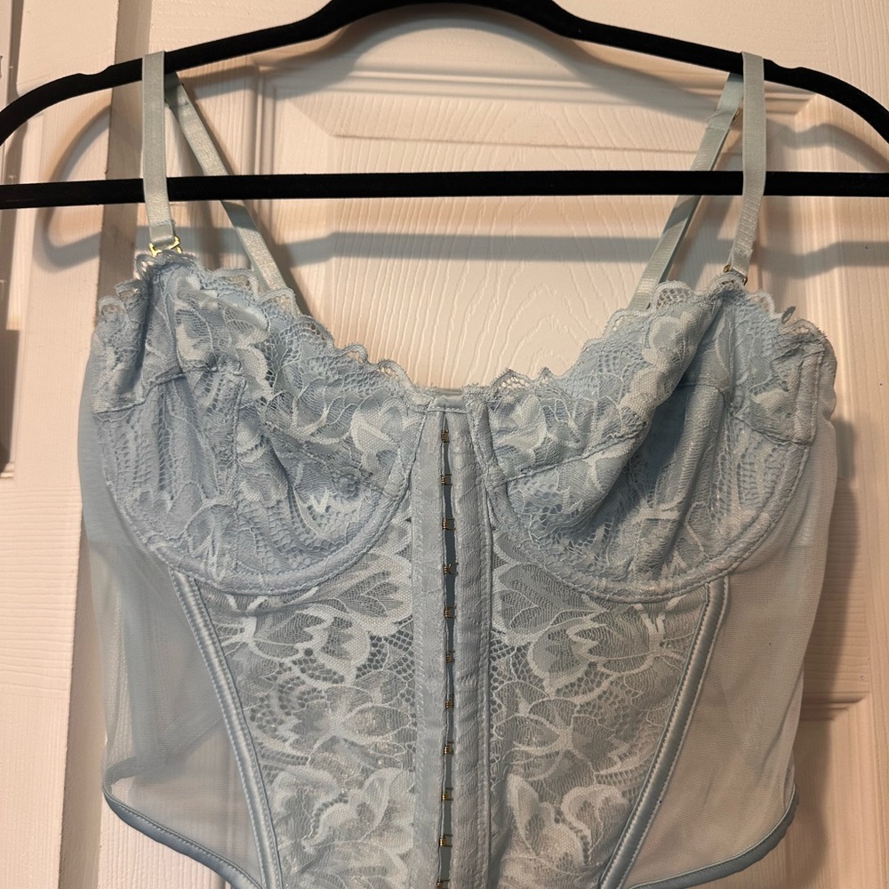 Primark Light Blue Lace Bustier